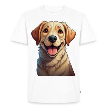 Labrador Retriever - T-shirt Premium bio Homme - blanc - Devant - Nico (187cm)