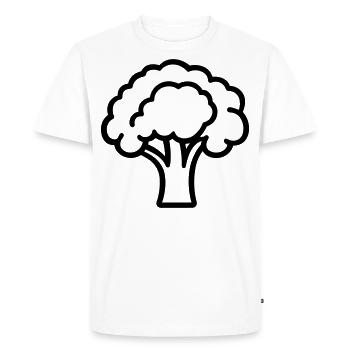 brocoli - T-shirt Premium bio Homme - blanc - Devant - Nico (187cm)