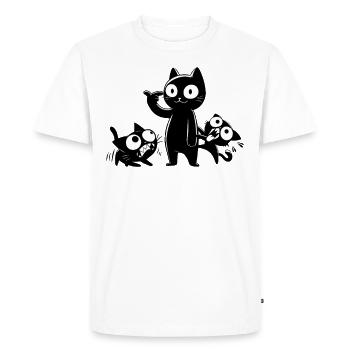 Not for the faint of heart & crazy freaks - Men's Premium Organic T-Shirt - white - Front - Nico (187cm)