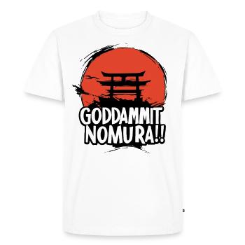 Bon sang Nomura – Torii Design - T-shirt Premium bio Homme - blanc - Devant - Nico (187cm)