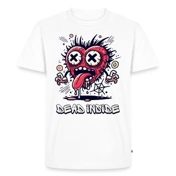Dead Inside – Mort de l’intérieur PopArt Heart Horror - T-shirt Premium bio Homme - blanc - Devant - Nico (187cm)