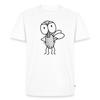 Duty bow tie - Men's Premium Organic T-Shirt - white - Front - Nico (187cm)