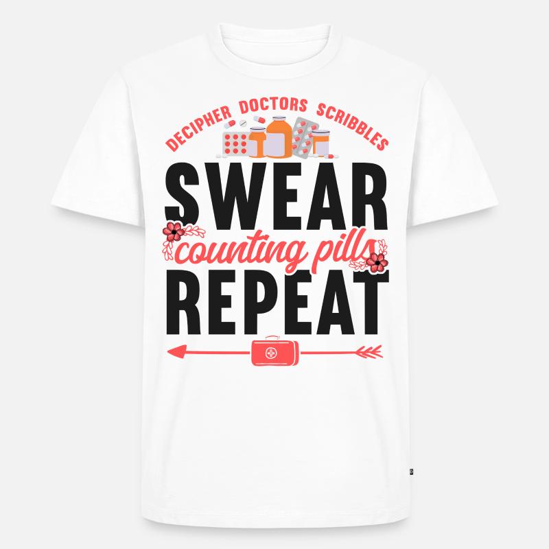 Pharmacy Tech Technician - Männer Premium Bio T-Shirt - Weiß