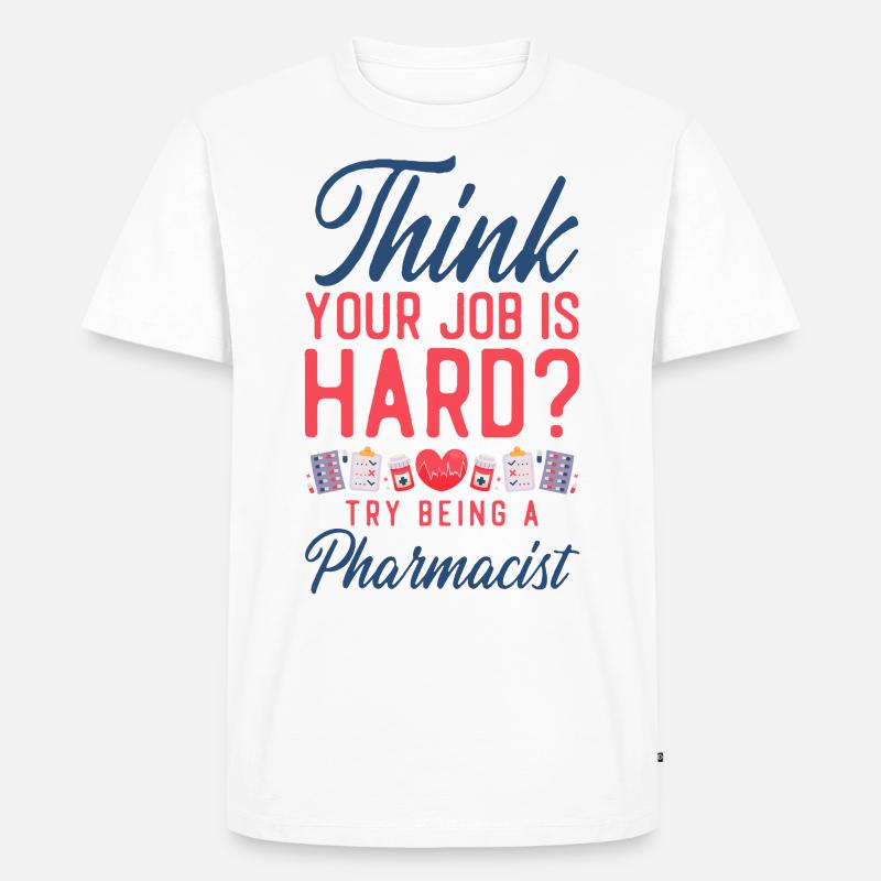 Pharmacy Tech Technician - Männer Premium Bio T-Shirt - Weiß