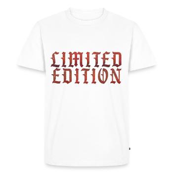 Limited Edition - Männer Premium Bio T-Shirt - Weiß - Vorne - Nico (187cm)