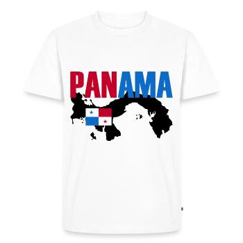 Panama Flag Gift Idea - Men's Premium Organic T-Shirt - white - Front - Nico (187cm)