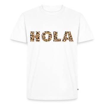 Bonjour l’imprimé animal - T-shirt Premium bio Homme - blanc - Devant - Nico (187cm)