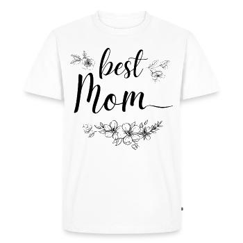 Best mom - Men's Premium Organic T-Shirt - white - Front - Nico (187cm)