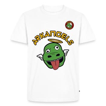 ArkAngels Crazy | Ark Survival Ascended - Men's Premium Organic T-Shirt - white - Front - Nico (187cm)