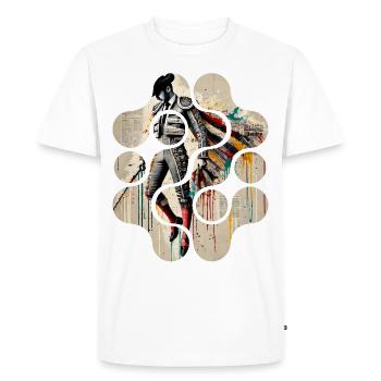 L'élégance colorée du matador - T-shirt Premium bio Homme - blanc - Devant - Nico (187cm)