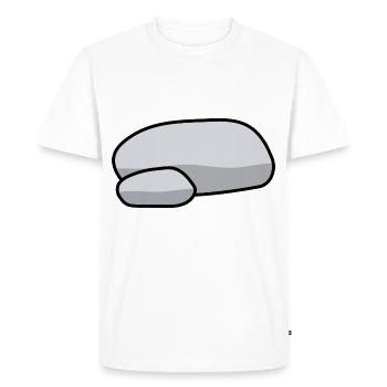 Pierres - T-shirt Premium bio Homme - blanc - Devant - Nico (187cm)