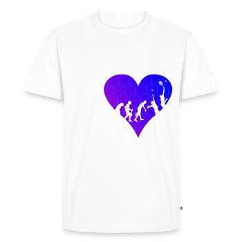 Paddle Court Raquette de paddle-tennis pour femmes - T-shirt Premium bio Homme - blanc - Devant - Nico (187cm)