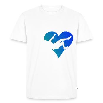 Women's Climber Bouldering Bouldering Climbing - Men's Premium Organic T-Shirt - white - Front - Nico (187cm)