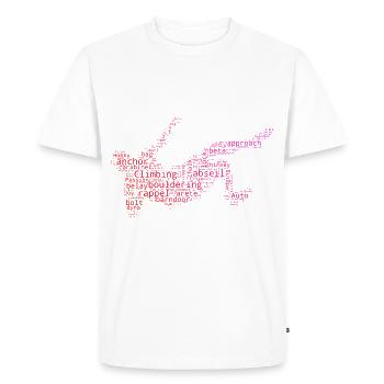 Kletterer Escalade de bloc Grimpeur de bloc Bouldern - T-shirt Premium bio Homme - blanc - Devant - Nico (187cm)