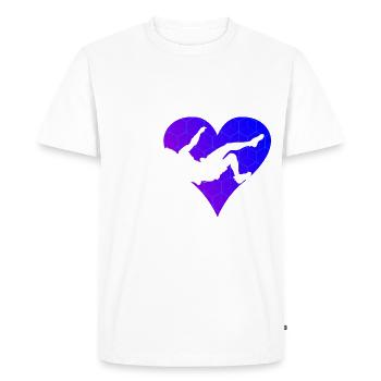 Kletterer Escalade de bloc Bouldern Boulder - T-shirt Premium bio Homme - blanc - Devant - Nico (187cm)