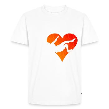 Kletterer Boulder Climber Klettern Escalade - T-shirt Premium bio Homme - blanc - Devant - Nico (187cm)