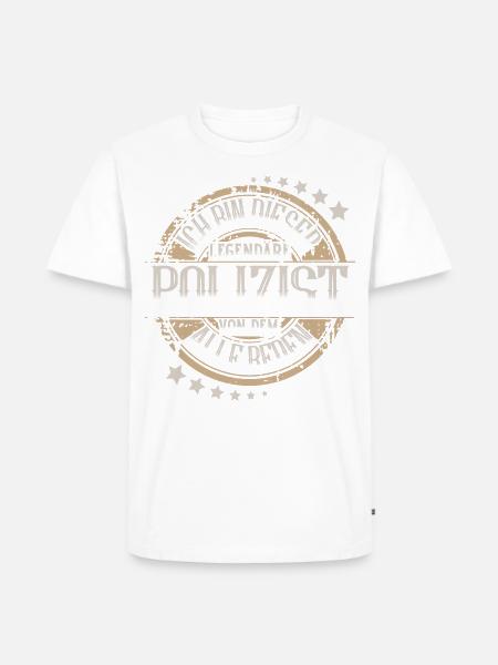 Polizist - Männer Premium Bio T-Shirt - Weiß