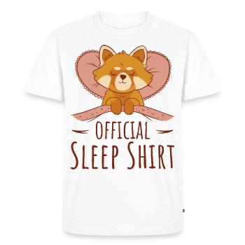 Red Panda Official Sleep Shirt for Fans of Red Pa - Men's Premium Organic T-Shirt - white - Front - Nico (187cm)