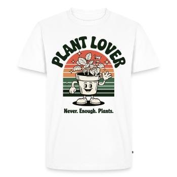 Plant Friend - Chemise de pot de fleurs drôle - T-shirt Premium bio Homme - blanc - Devant - Nico (187cm)