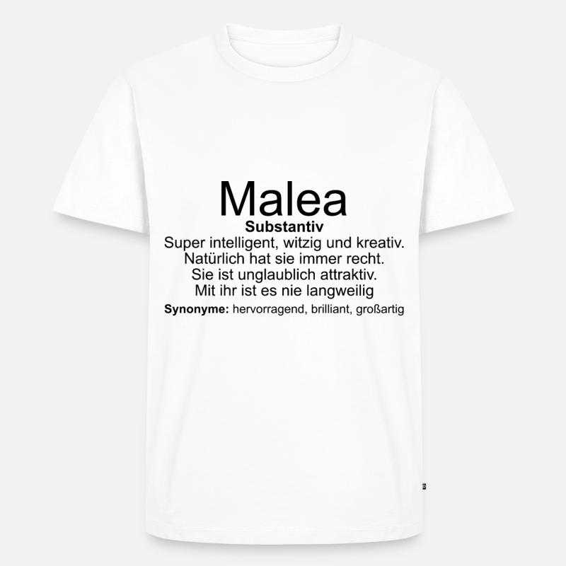 Name Definition Marlene - Männer Premium Bio T-Shirt - Weiß