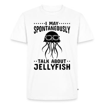 Je peux dire spontanément Jellyfish Lover Jellyfish - T-shirt Premium bio Homme - blanc - Devant - Nico (187cm)