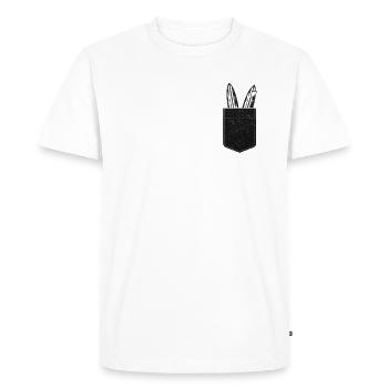 Water Surfing Wave Surfing Pocket Surfboard - Men's Premium Organic T-Shirt - white - Front - Nico (187cm)
