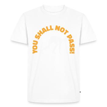Jogger Runner Marathon Jogging Ski de fond - T-shirt Premium bio Homme - blanc - Devant - Nico (187cm)