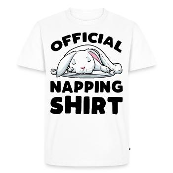 White Rabbit Rabbit - Men's Premium Organic T-Shirt - white - Front - Nico (187cm)