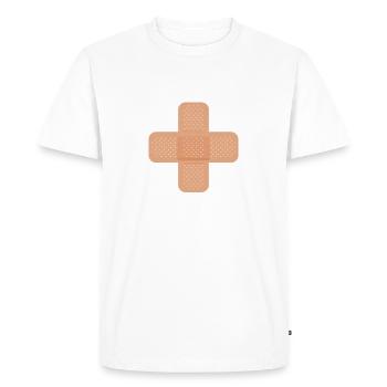 Les petits bobos - T-shirt Premium bio Homme - blanc - Devant - Nico (187cm)