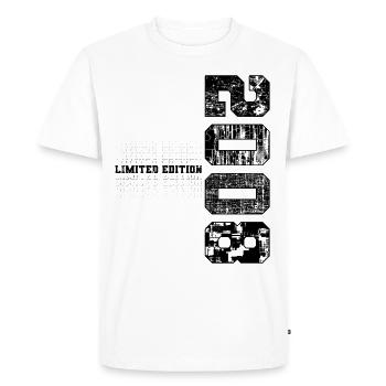 Édition limitée 2008 Année de naissance 2008 Anniversaire - T-shirt Premium bio Homme - blanc - Devant - Nico (187cm)