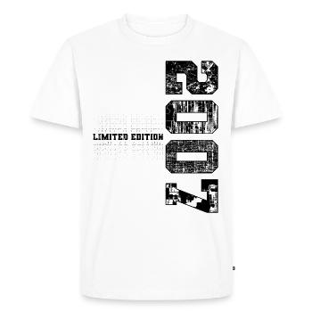 Édition limitée 2007 Année de naissance 2007 Anniversaire - T-shirt Premium bio Homme - blanc - Devant - Nico (187cm)