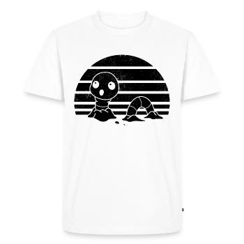 Funny Worm Composting Worm Lover - Men's Premium Organic T-Shirt - white - Front - Nico (187cm)