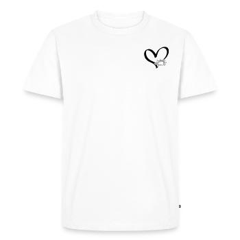 Sea Urchin-Heart-Sea Urchin Lovers Sea Urchins - Men's Premium Organic T-Shirt - white - Front - Nico (187cm)