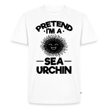 Nice sea urchin - Pretend I'm a sea urchin - Men's Premium Organic T-Shirt - white - Front - Nico (187cm)