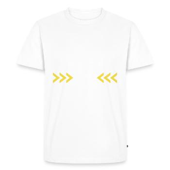 Humor is important, but sarcasm is more important - Men's Premium Organic T-Shirt - white - Front - Nico (187cm)