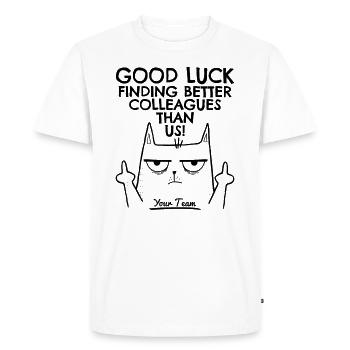 Job change New job Farewell Farewell gift - Men's Premium Organic T-Shirt - white - Front - Nico (187cm)