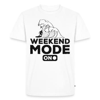 Mode week-end de surf pour les sports nautiques, surf sur l’eau - T-shirt Premium bio Homme - blanc - Devant - Nico (187cm)