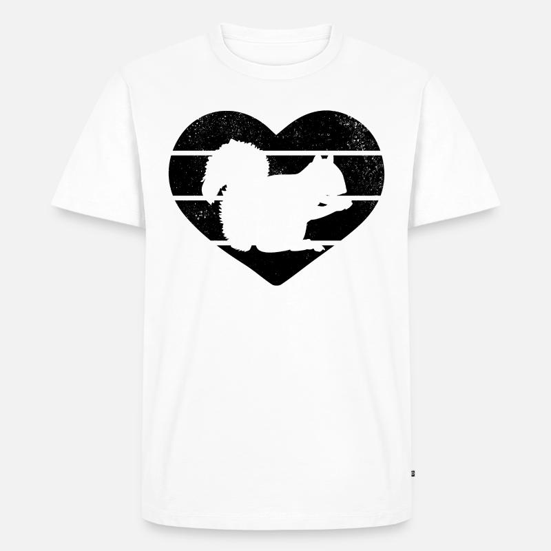 Eichhörnchen Liebhaber Eichhörnchen süßes - Männer Premium Bio T-Shirt - Weiß