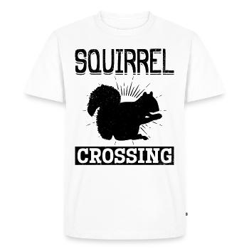 Funny squirrel, funny squirrel - Men's Premium Organic T-Shirt - white - Front - Nico (187cm)