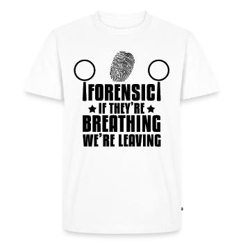 Forensic Investigator Criminology - Men's Premium Organic T-Shirt - white - Front - Nico (187cm)