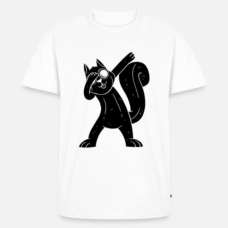 Eichhörnchen, cooles Eichhörnchen mit - Männer Premium Bio T-Shirt - Weiß