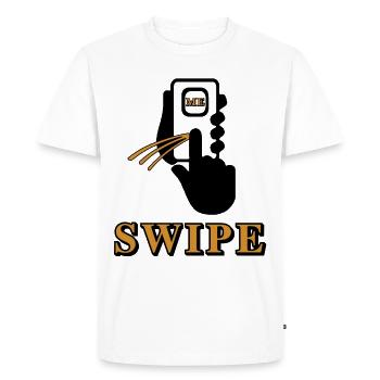 Wipe Me - Swipe Me - T-shirt Premium bio Homme - blanc - Devant - Nico (187cm)