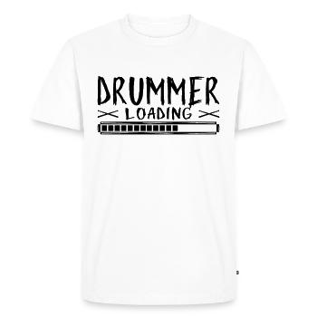 Drummer Loading for Percussionists & Drummers - Men's Premium Organic T-Shirt - white - Front - Nico (187cm)