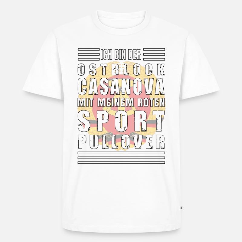 Ostblock Casanova Sport Pullover - Männer Premium Bio T-Shirt - Weiß