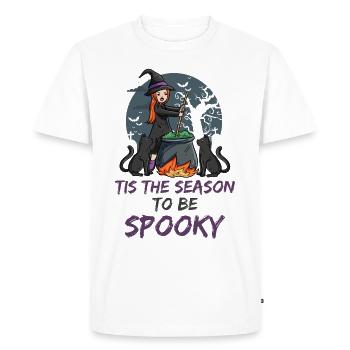 Witch Autumn - Men's Premium Organic T-Shirt - white - Front - Nico (187cm)