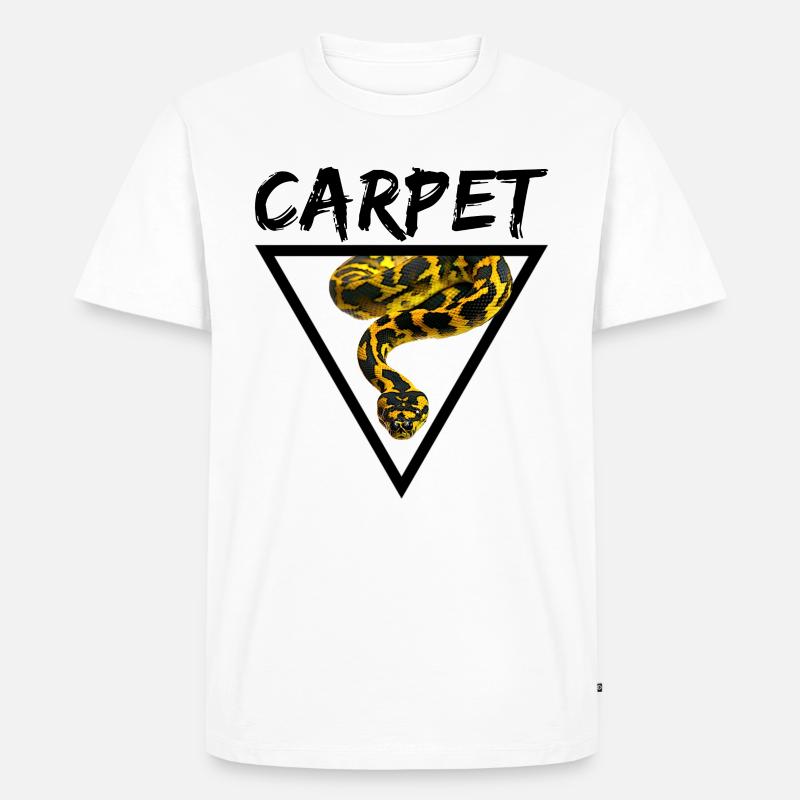 Tapis Python Geometric Snake Owner - T-shirt Premium bio Homme - blanc