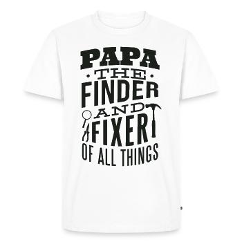 Mr Fix It Funny Dad Father's Day Tools - Men's Premium Organic T-Shirt - white - Front - Nico (187cm)