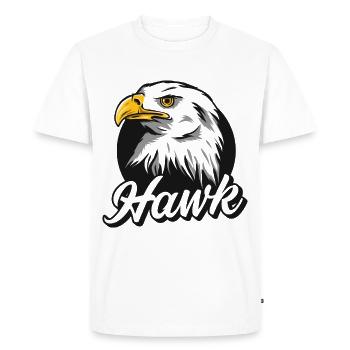 Eagle Brave Ornithologist Falconry Falconry Falcon Falcon Vö - Men's Premium Organic T-Shirt - white - Front - Nico (187cm)