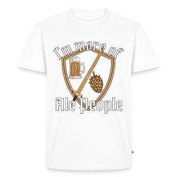 Festival médiéval Moyen Âge Festival des chevaliers Château - T-shirt Premium bio Homme - blanc - Devant - Nico (187cm)