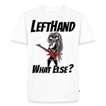 Gauche quoi d’autre? Escargot Hardrock - T-shirt Premium bio Homme - blanc - Devant - Nico (187cm)